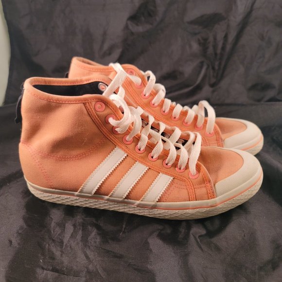 Adidas Women Basketball Canvas Shoes M19701Size 8 Pink Very Rare Limited - Picture 6 of 8